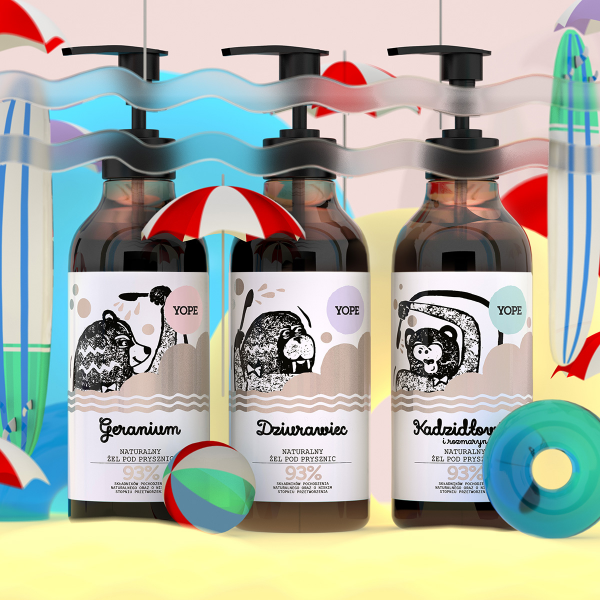YOPE Naturalny Żel pod prysznic KOKOS i SÓL MORSKA 400ml