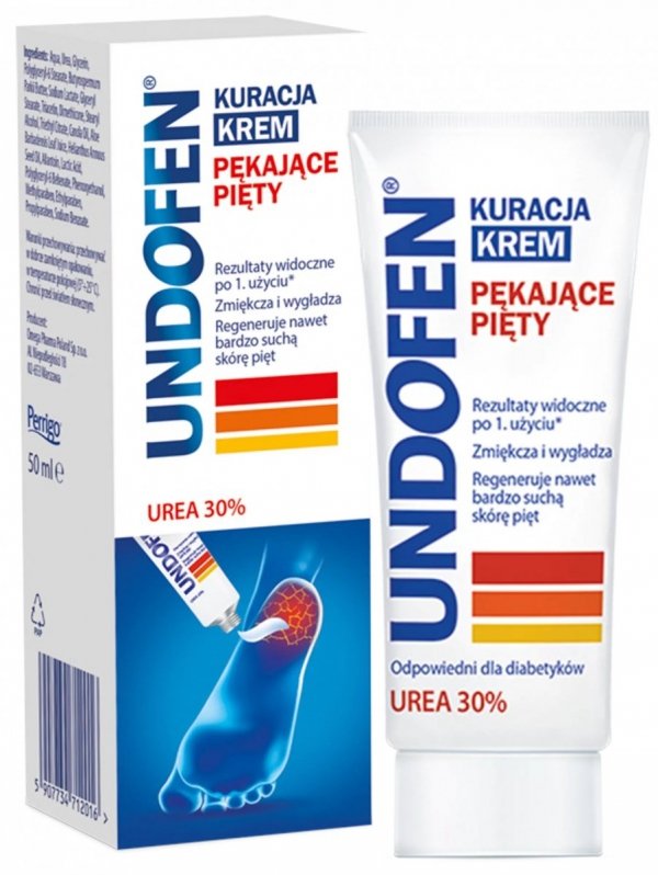 Undofen Krem na Pękające Pięty - Mocznik 30%, 50ml