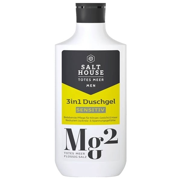 Męski Żel pod prysznic z Minerałami Morza Martwego Men Dead Sea Sensitive, Salthouse, 250ml