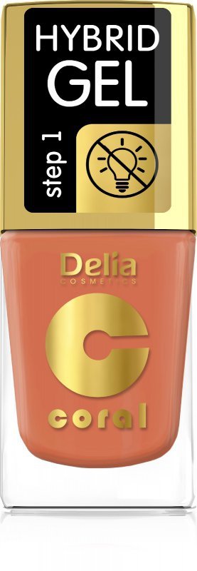 DELIA COSMETICS Coral Hybrid Gel Emalia do paznokci nr 81 11ml