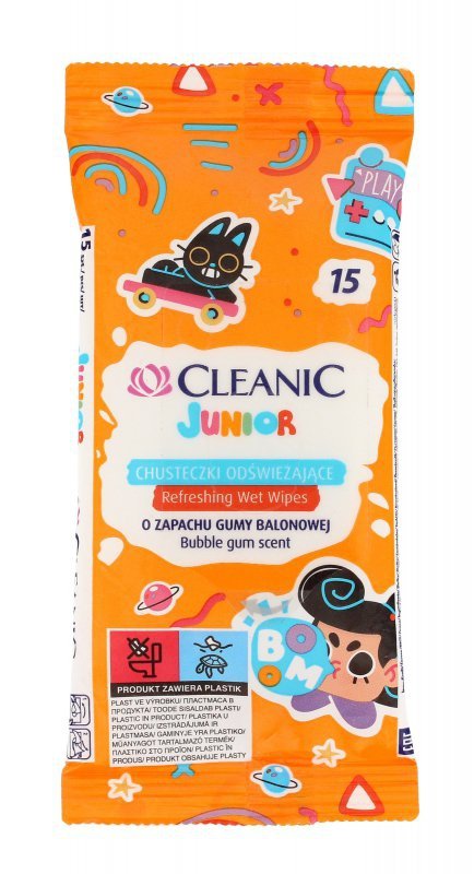 HARPER Cleanic Chusteczki odświeżające Junior 15 szt.