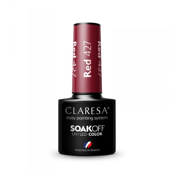 CLARESA Lakier hybrydowy Red nr 427  5g