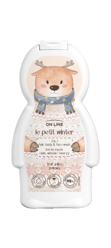 ON LINE Renifer Żel 3w1 do mycia ciała włosów i twarzy 350 ml