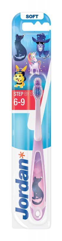 JORDAN Szczoteczka do zębów dla dzieci STEP BY STEP 6-9 lat - mix kolorów