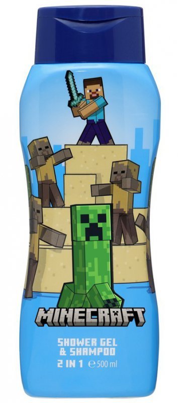 AIR VAL Minecraft 2w1 Żel pod prysznic i szampon 500 ml