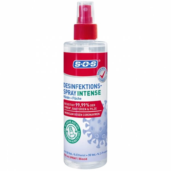 SOS Spray dezynfekujący do rąk i powierzchni, 250ml