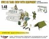 MIRAGE 480006 1:48 WW2 US TANK CREW WITH EQUIPMENT for M8 SCOTT & other US MOTORISED HOWITZERS