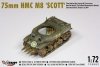 MIRAGE 720002 1:72 75mm HMC M8 SCOTT wczesne wersje Operacja Overlord, 82. pancerny batalion rozpoznawczy 2 Dywizja Pancerna, Barenton, lipiec 1944 r