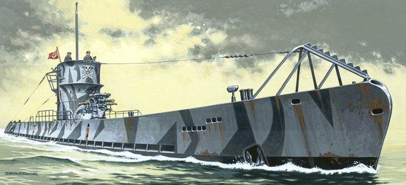 Mirage 40045 1/400 U-40 typ U-IX A Turm I niemiecki okręt podwodny