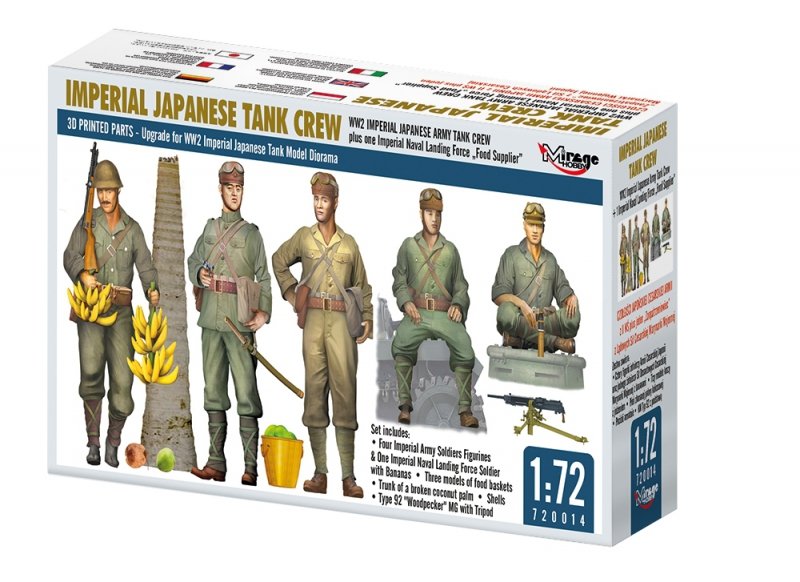 MIRAGE 720014 1:72 WW2 IMPERIAL JAPANESE ARMY TANK CREW