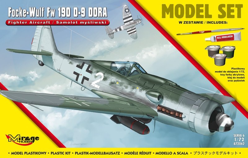 Mirage 872062 1/72 [MODEL SET] Focke-Wulf FW 190 D-9