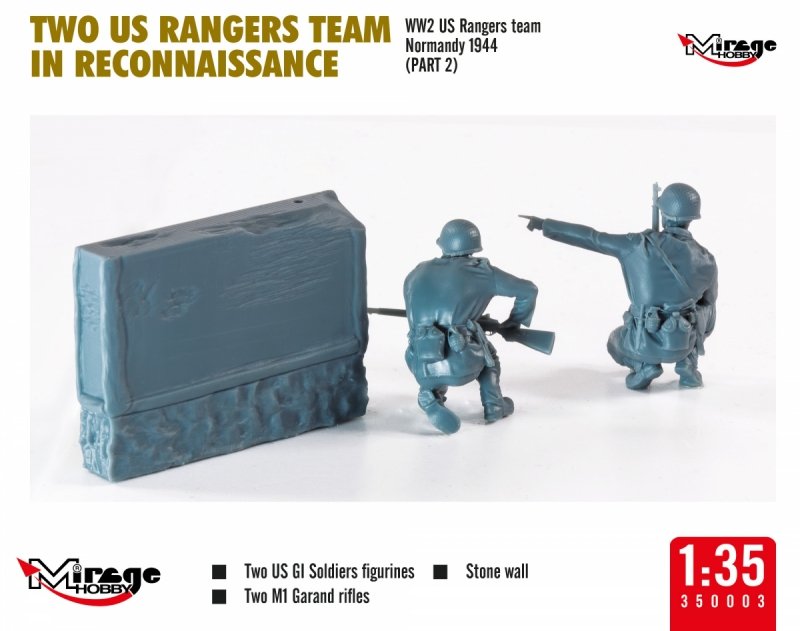 MIRAGE 350003 1:35 TWO US RANGERS TEAM IN RECONNAISSANCE
