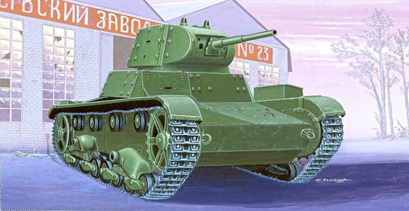 72613-CZOŁG LEKKI T-26C Z DODATKOWYM OPANCERZENIEM  light tank t-26C applique armour  Cat. no. 72613  Bar Code: 5901461726131