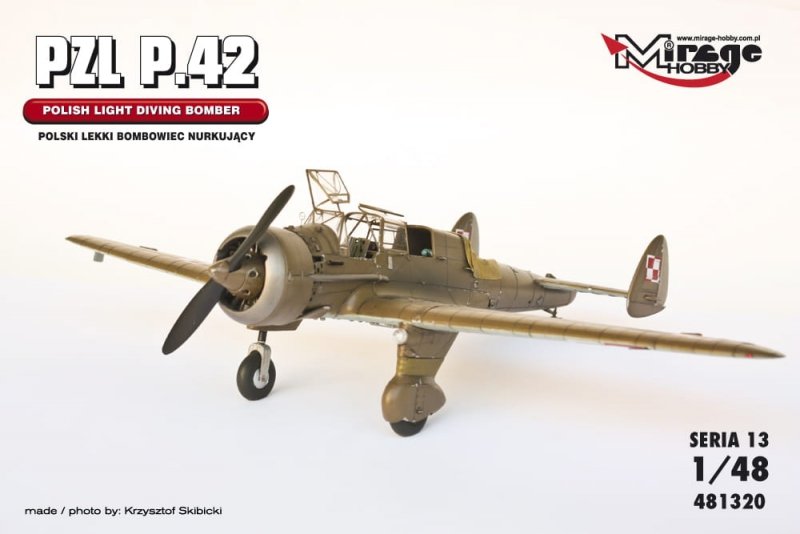 Mirage 481320 1/48 PZL P.42  [POLSKI LEKKI BOMBOWIEC NURKUJĄCY]