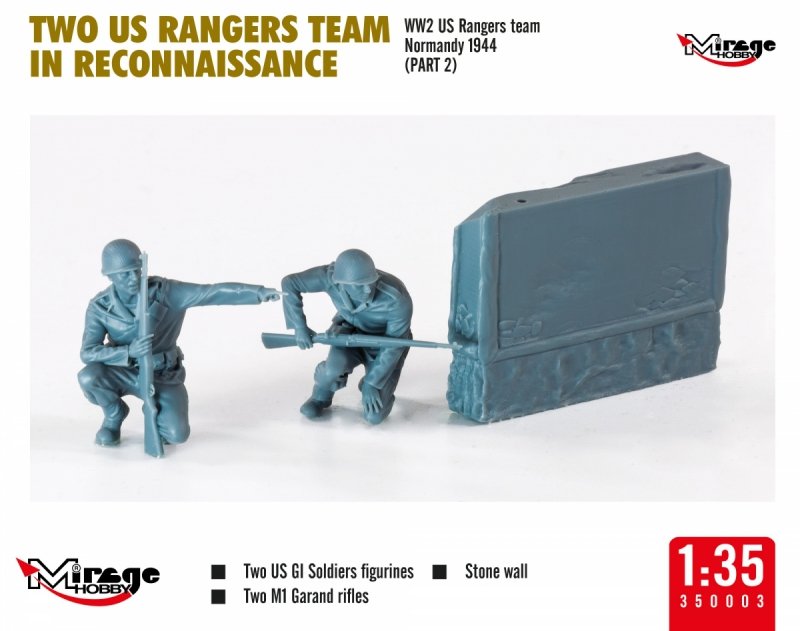 MIRAGE 350003 1:35 TWO US RANGERS TEAM IN RECONNAISSANCE
