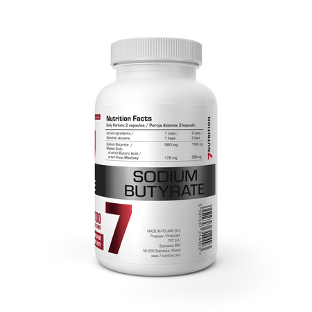 7Nutrition Sodium Butyrate 580mg - 100 vege caps