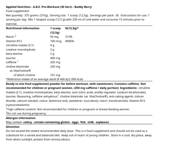 Applied Nutrition ABE 315g