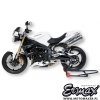 Błotnik tylny i osłona łańcucha ERMAX REAR HUGGER Triumph Street Triple 675 R 2012