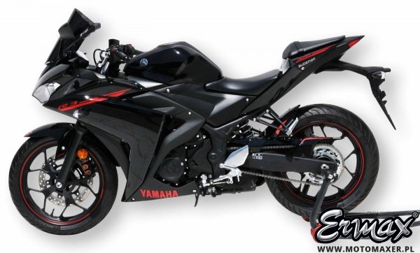 Błotnik tylny i osłona łańcucha ERMAX REAR HUGGER Yamaha YZF R3 2015 - 2018