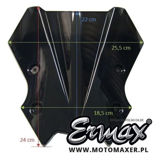 Szyba ERMAX HYPERSPORT 22 cm Yamaha MT-07 2021 - 2024