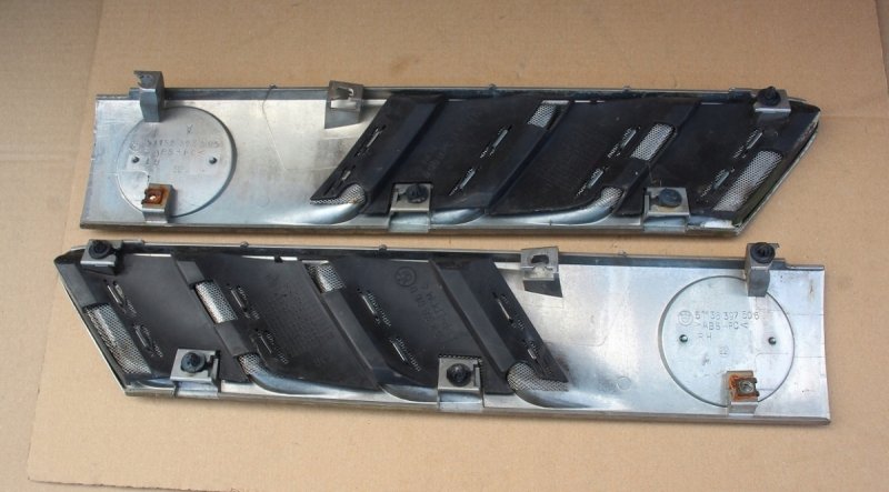 WLOT POWIETRZA SKRZELA CHROM KOMPLET BMW Z3 LEWE + PRAWE
