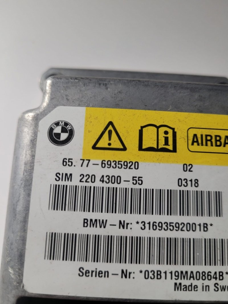 MODUŁ CENTRALNY AIRBAG PODUSZEK BMW Z4 E85 E86 6935920