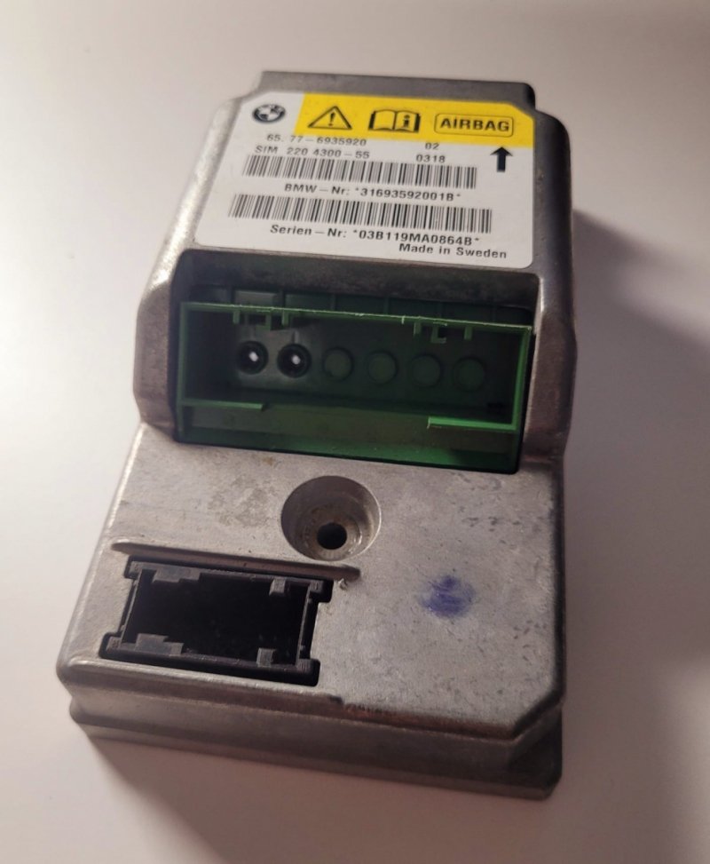 MODUŁ CENTRALNY AIRBAG PODUSZEK BMW Z4 E85 E86 6935920