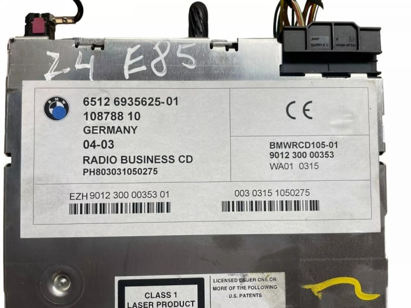 RADIO CD BMW Z4 E85 SZARE ORYGINAŁ 6935625