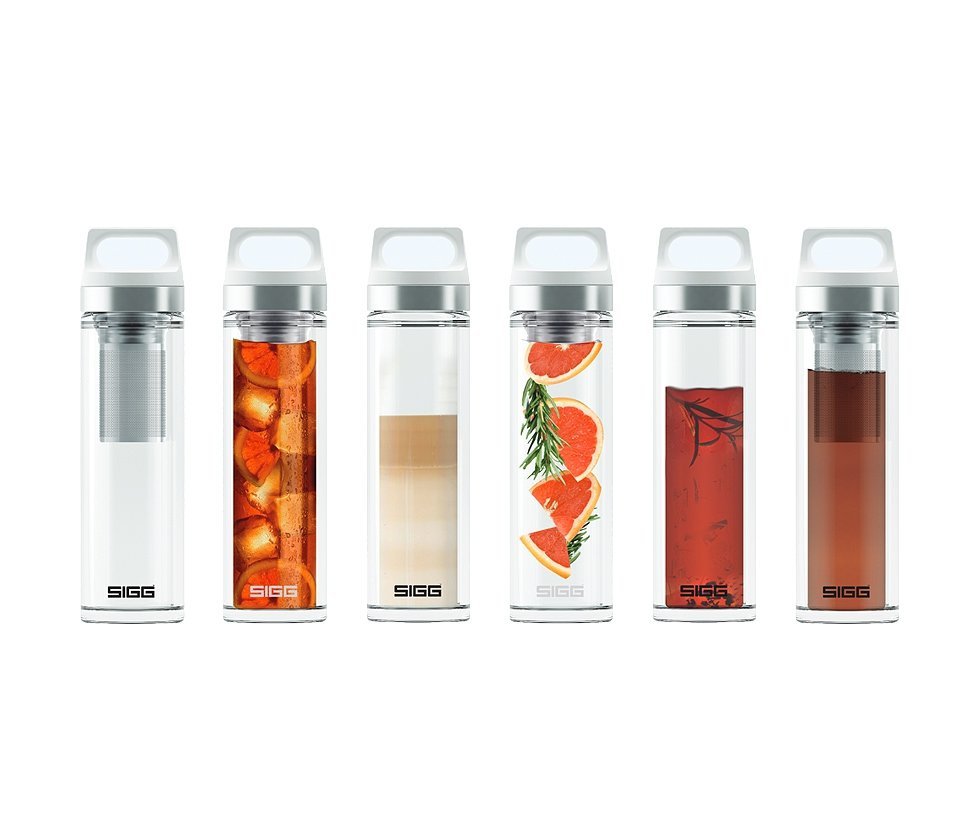 Termos Szklany SIGG WMB Z Zaparzaczem HOT COLD Glass Ml Electric Blue