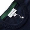 Lacoste sweter męski granatowy klasyczny crew-neck