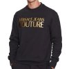 Versace Jeans Couture bluza męska czarna złoty nadruk 75GAIT01