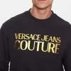 Versace Jeans Couture bluza męska czarna złoty nadruk 75GAIT01