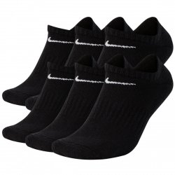 Nike skarpety stopki czarne Everyday Cushioned 6pack SX7675-010