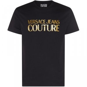 Versace Jeans Couture t-shirt męski czarny 74GAHT01-74UP600