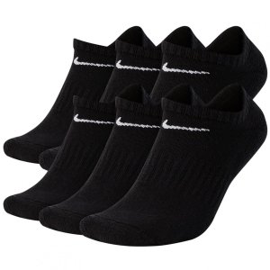 Nike skarpety stopki czarne Everyday Cushioned 6pack SX7675-010