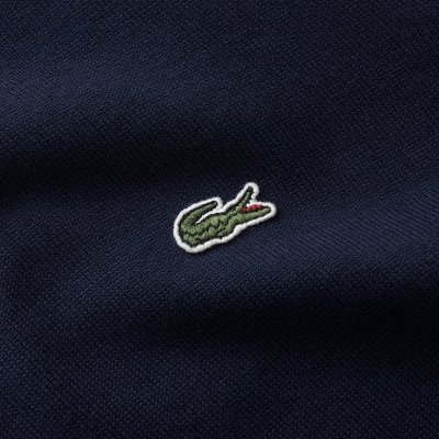Lacoste sweter męski granatowy klasyczny crew-neck