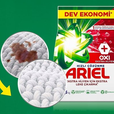 2x Ariel proszek do prania tkanin kolorowych i białych