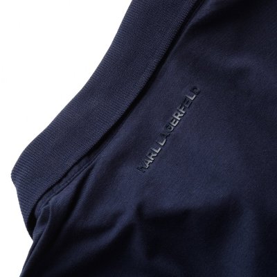 Karl Lagerfeld koszulka polo męska granatowa 745022-500221