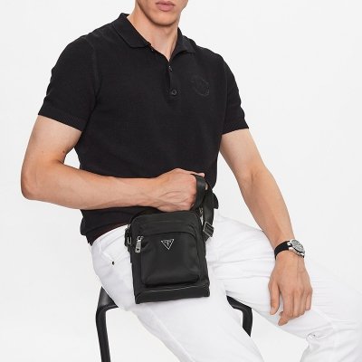 Guess saszetka listonoszka męska czarna HMECRN-P3227