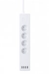 WOOX R4027 rozgałęziacz 4 x gniazdo sieciowe Wewnętrzna Biały
