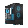 Fractal Design Pop Air Tower Czarny, Cyjan