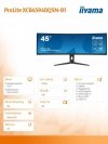 IIYAMA Monitor 44.5 cala XCB4594DQSN-B1 VA,DQHD,165HZ,USB-C-DOCK,RJ45,32:9,1500R,450cd/m2,3000:1,0.8ms,3xUSB,2xHDMI,1xDP,2x3W,Po