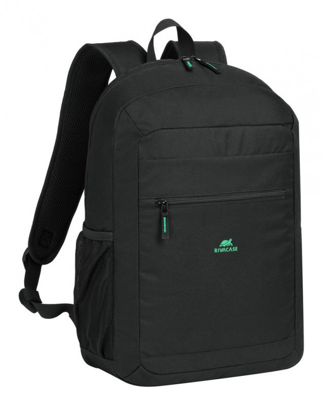 Rivacase Gremio plecak City backpack Czarny Poliester, Przetworzony politereftalan etylenu (rPET)