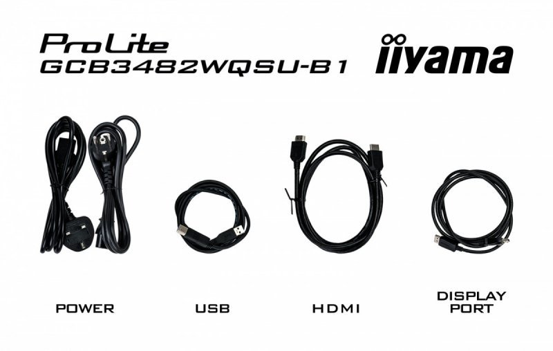 IIYAMA Monitor 34 cale G-Master GCB3482WQSU-B1,VA,UWQHD,120HZ,1500R, HDR400, 21:9, 500cd,2x5W, USB-c