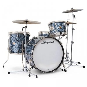 Slingerland Radio King 24,16,13,14x6,5 Black Diamond Pearl Wrap shell 