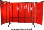 PARAWAN SPAWALNICZY Z RAMIONAMI OPEN WELD SOLID ULTRA Z KURTYNAMI LAMELOWYMI 3700x1900 mm (szer x wys) 