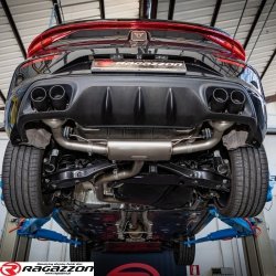 Podwójny tłumik końcowy Cupra Leon 2.0TSI 180kW RAGAZZON BLACK sportowy wydech