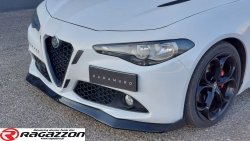 Dokładka, spoiler zderzaka CADAMURO Alfa Romeo Giulia SUPER czarny połysk