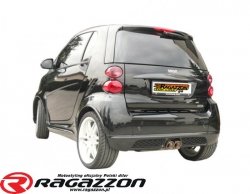 Tłumik końcowy + katalizator RAGAZZON Smart Fortwo (typ451) 999cc 72kW BRABUS sportowy wydech