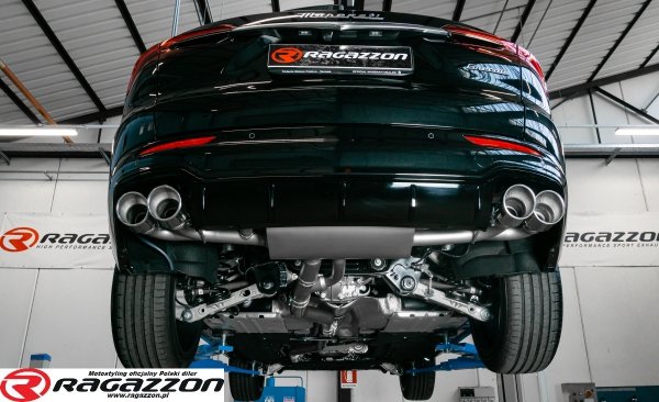 Tłumik końcowy z zaworem Maserati Grecale 2.0 GT / Modena RAGAZZON CARBON sportowy wydech